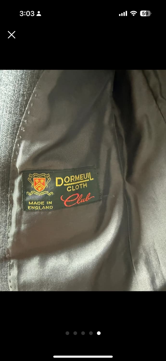 버버리 남여공용 정장 상의 다크 그레이 (100) 상품이미지4