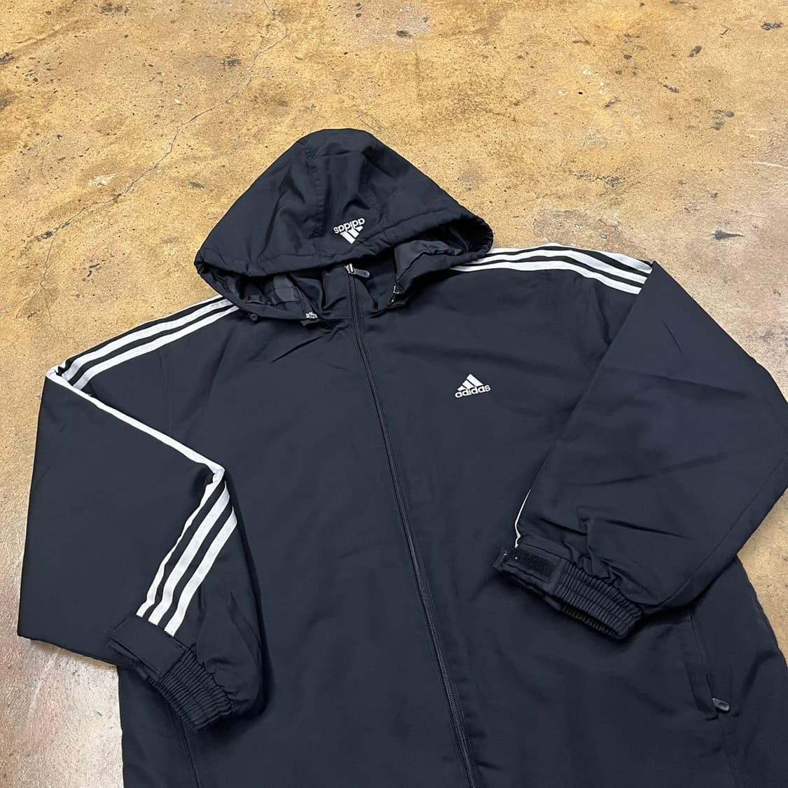[정품/100] 아디다스 바람막이 패딩 점퍼 블랙 b16 상품이미지1