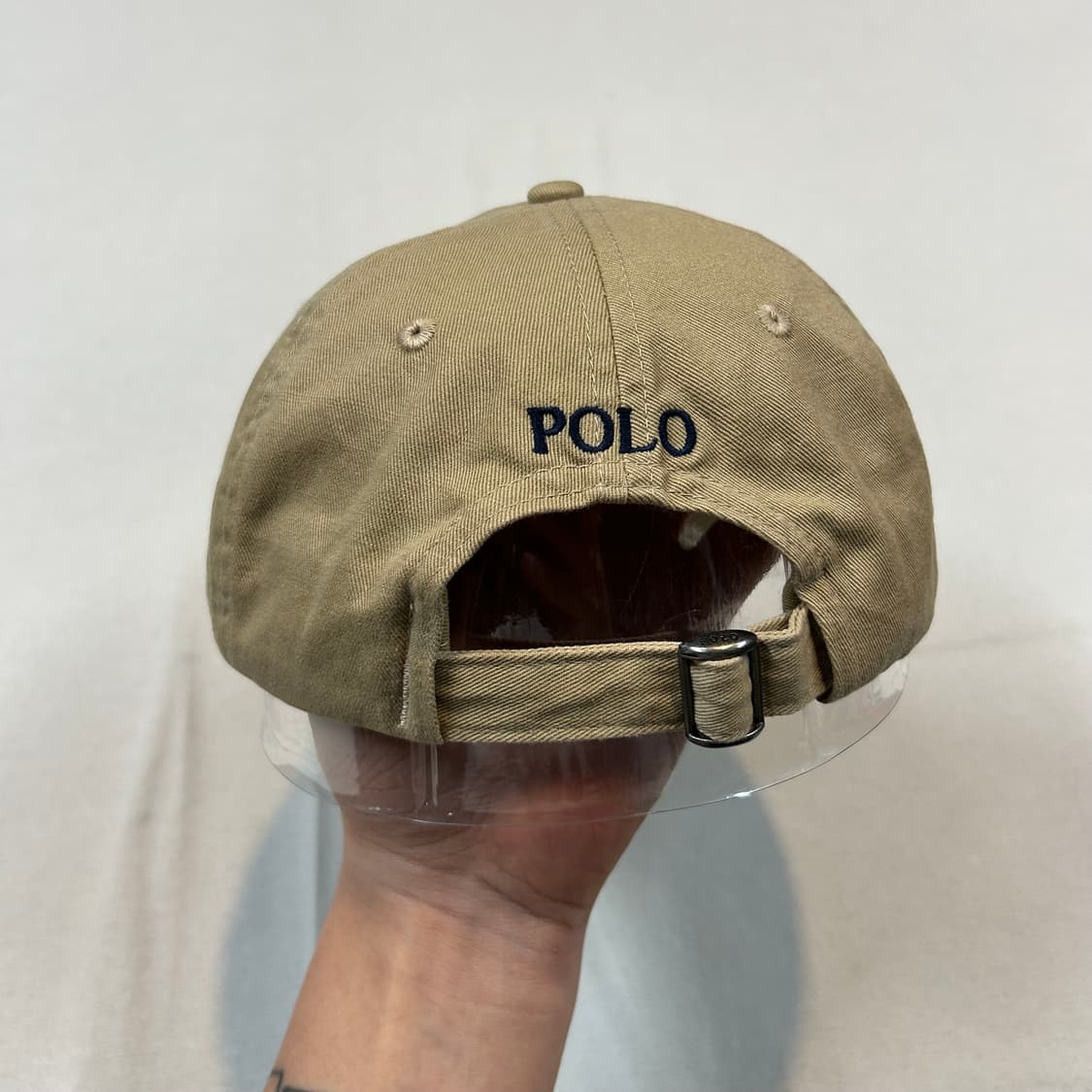 폴로 랄프로렌 아이코닉 치노 볼캡 모자 탄 브라운 상품이미지4