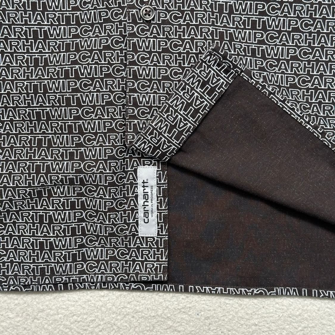 CARHARTT 로고 레터링 패턴 반팔 셔츠 M 상품이미지5