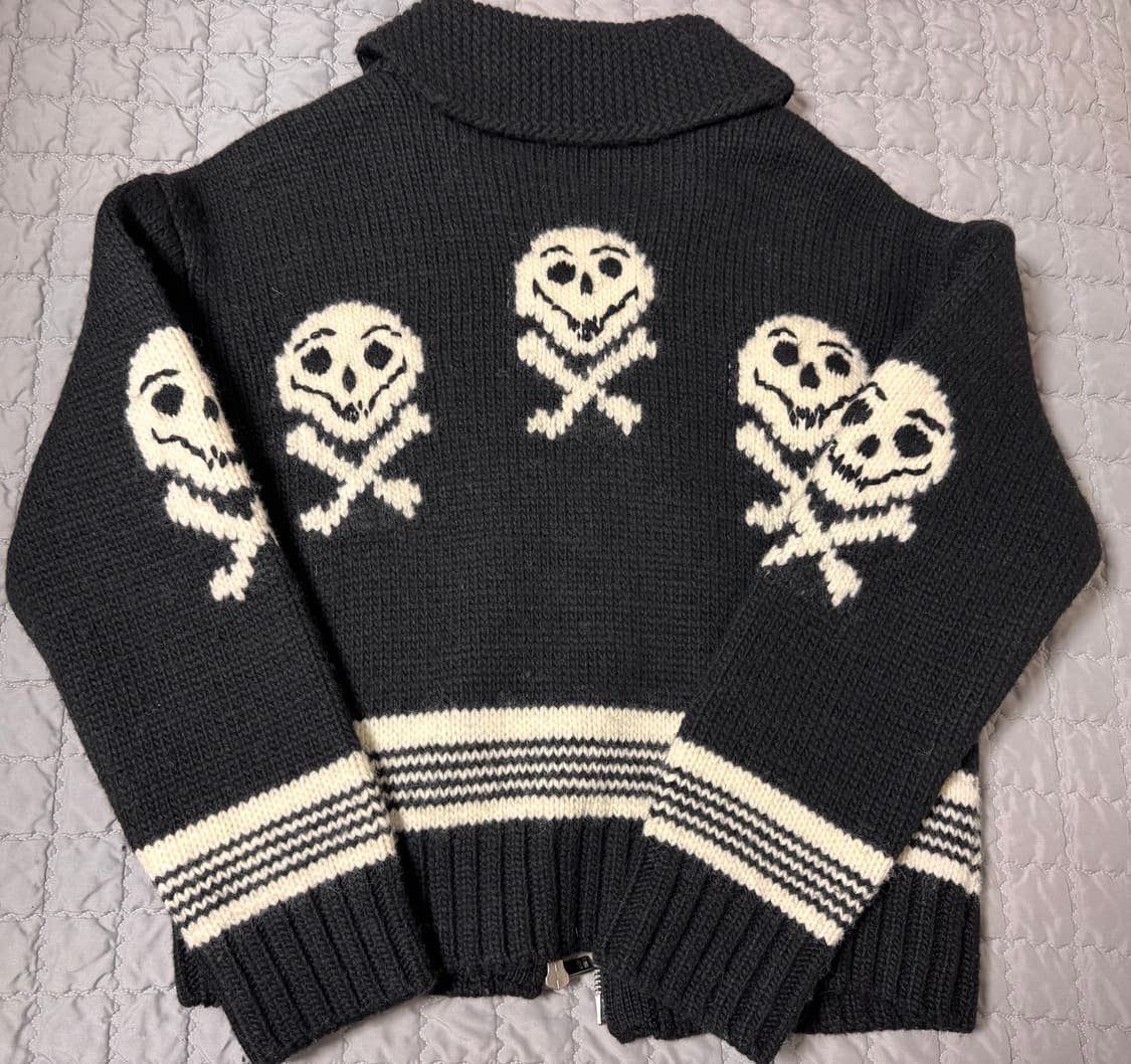 앤더슨벨 스컬 코위찬 지퍼 가디건 M 상품이미지3