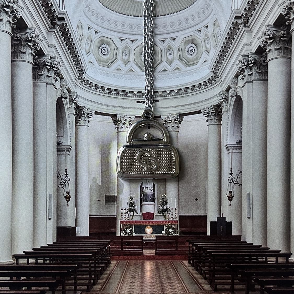 디올 실버 클래식 미니백 목걸이 상품이미지1