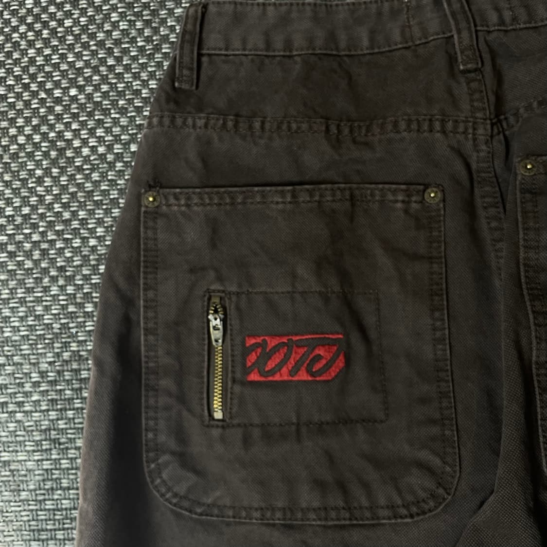 (28) 오오티제이 브라운 와이드 데님 팬츠 S 상품이미지7