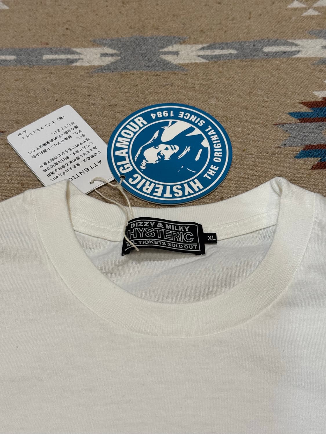 [XL] 히스테릭글래머 모터시티 베이비 티셔츠 화이트  상품이미지3