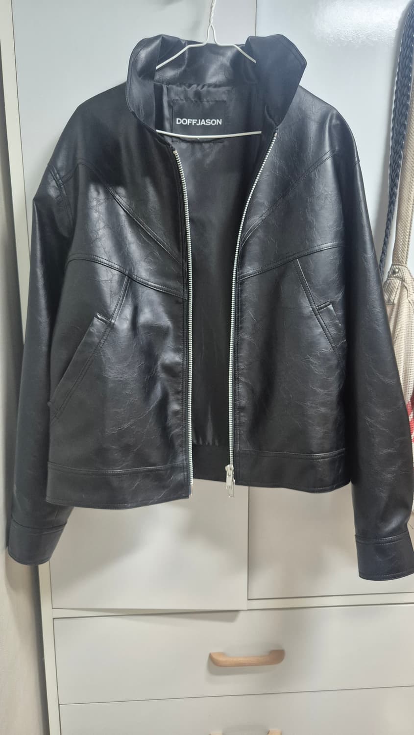 도프제이슨 러기드 앤틱 레더 자켓  상품이미지2