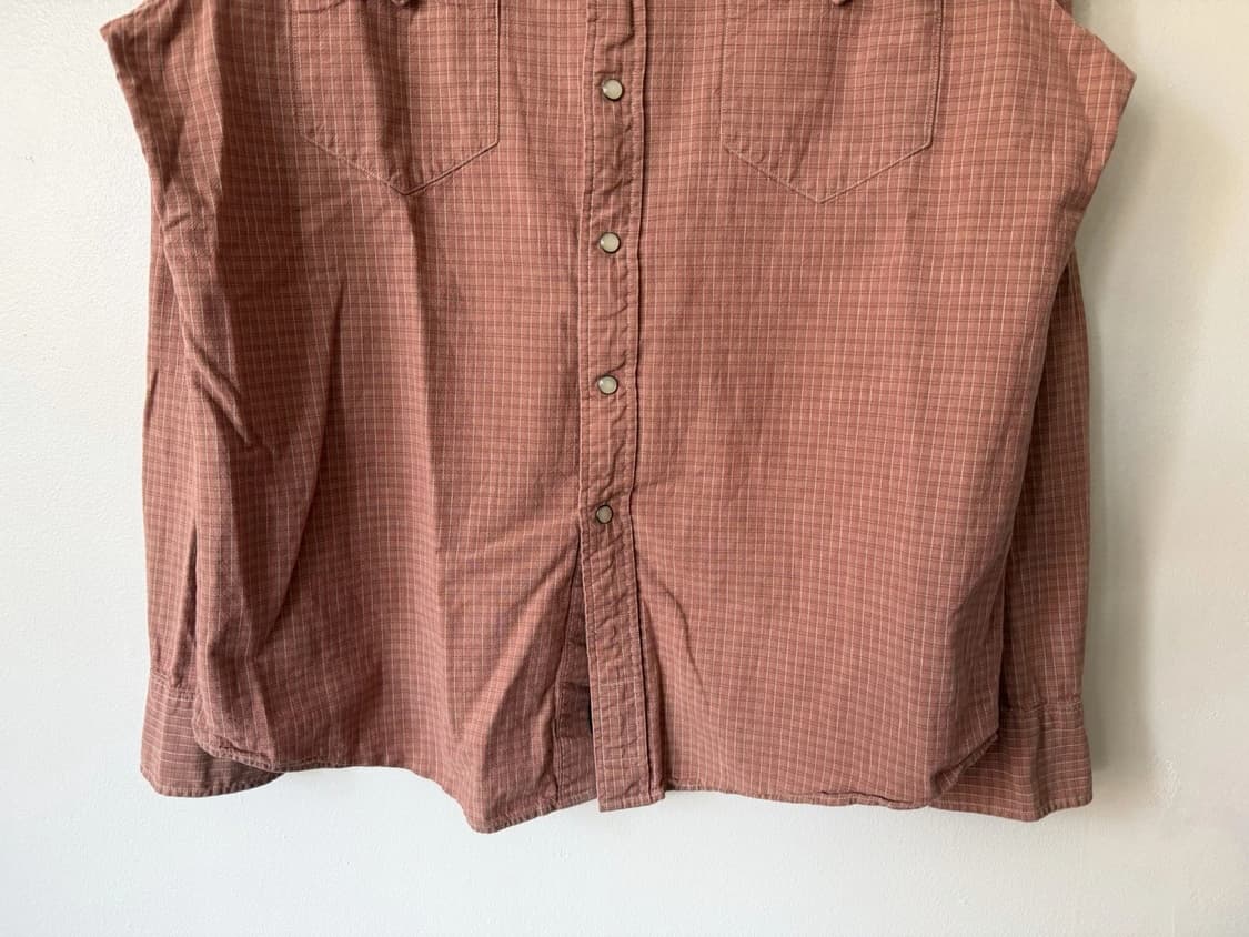RRL 더블알엘 웨스턴 체크 셔츠 테라코타 상품이미지7