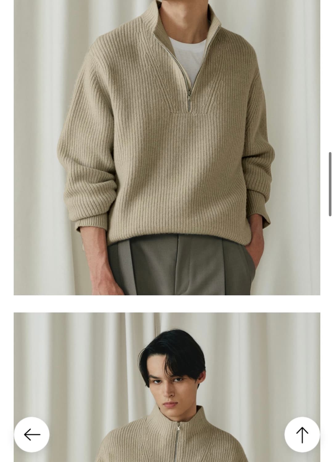 [100] 질스튜어트 캐시미어 하프집업 상품이미지9