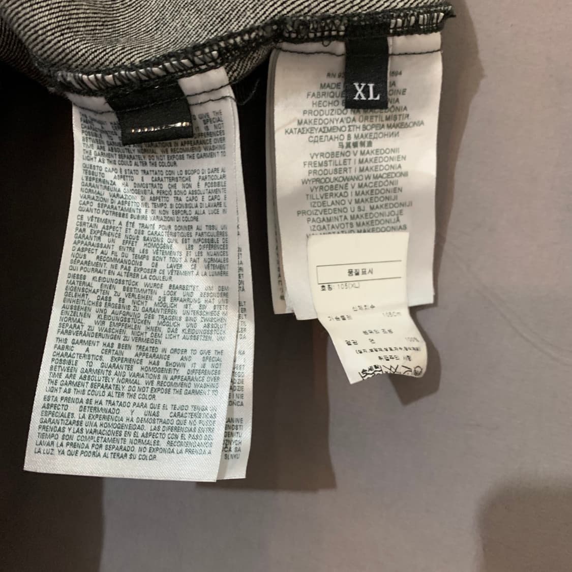 XL 디젤 D PARO SHORT 블랙 데님 청 반팔 셔츠 남방 상품이미지6