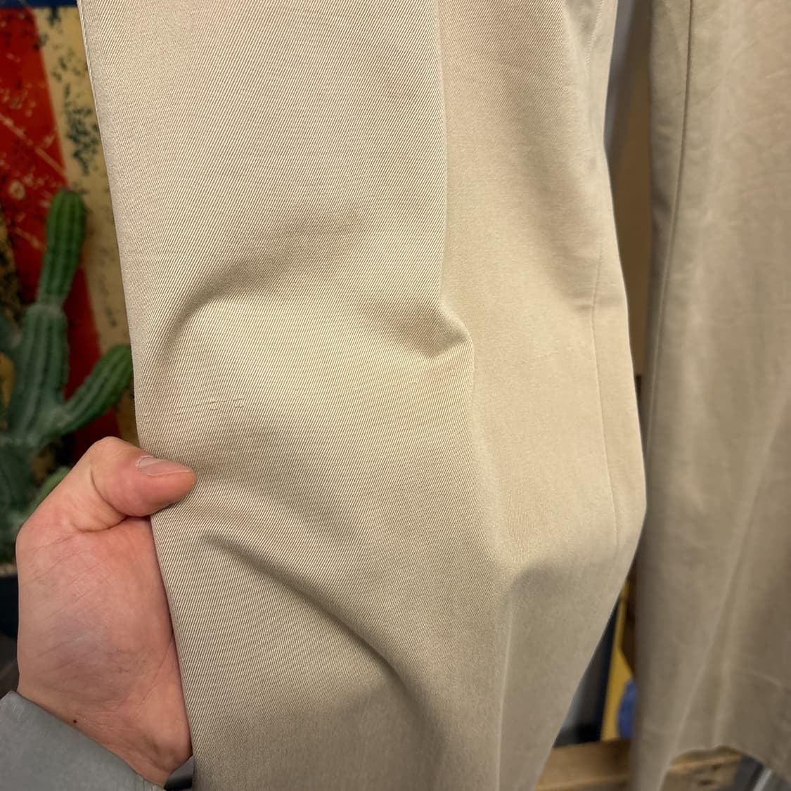 90s 폴로 랄프로렌 릴렉스핏 코튼트윌 치노팬츠 베이지 N945 상품이미지5