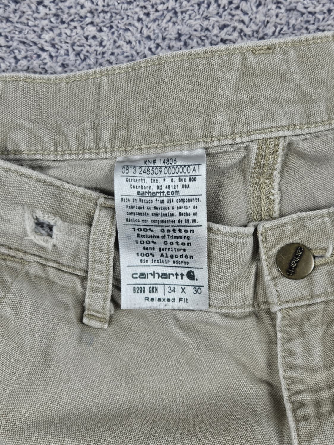 칼하트 리페어 커스텀 카펜터 워크 팬츠 ( 34X30 ) / 10560 상품이미지7