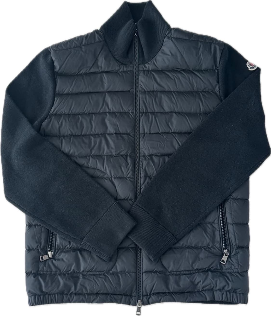 [L] 몽클레어 니트패딩 트리콧 가디건 상품이미지1