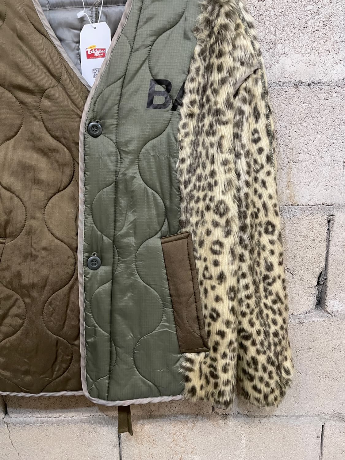 스탠드 얼론 레오파드 퀼팅 자켓  상품이미지4