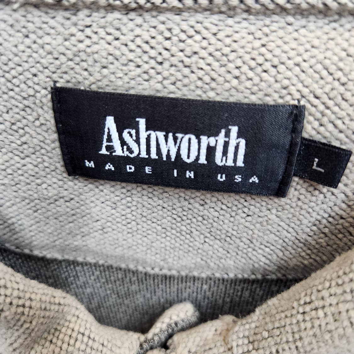 애쉬워스 Ashworth 와플 카라 긴팔 2XL 상품이미지5