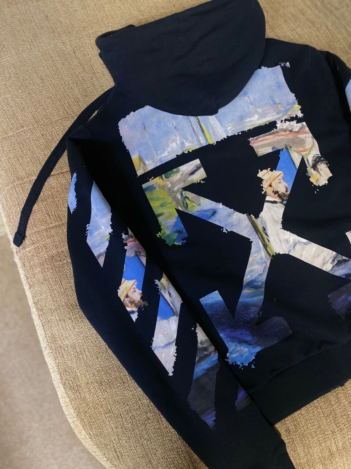 오프화이트 모네 유화 애로우 후드집업 ㅡ 95사이즈 상품이미지3