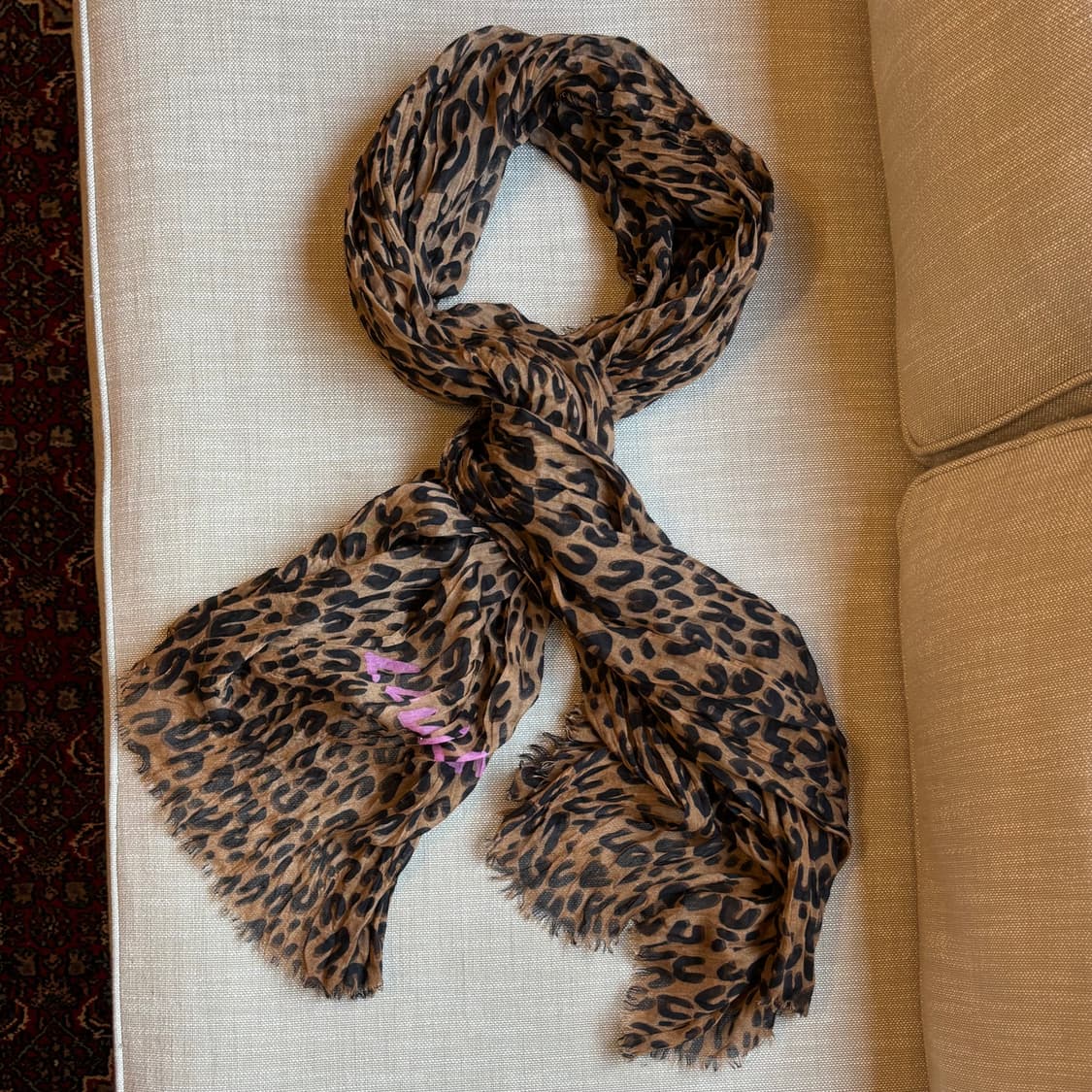 레오파드 패턴 대형 스카프 상품이미지1