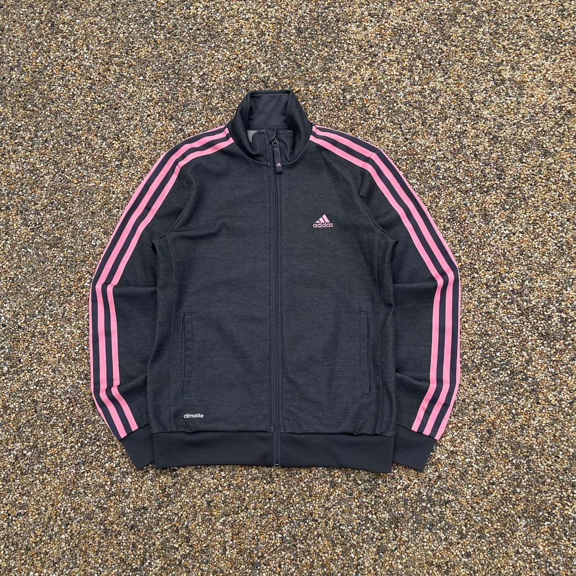 아디다스 시그니처 로고 핑크 라인 트랙탑 져지 상품이미지1