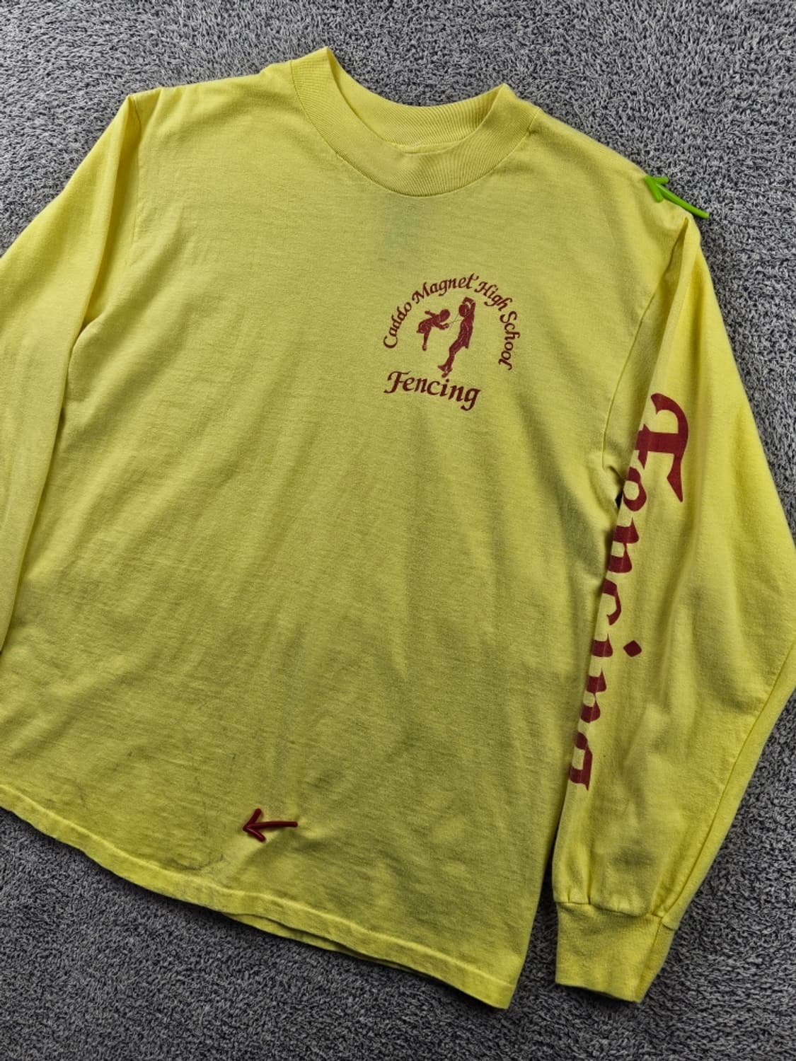 90's USA HANES 싱글 스티치 롱 슬리브 ( L )/ 11130 상품이미지4