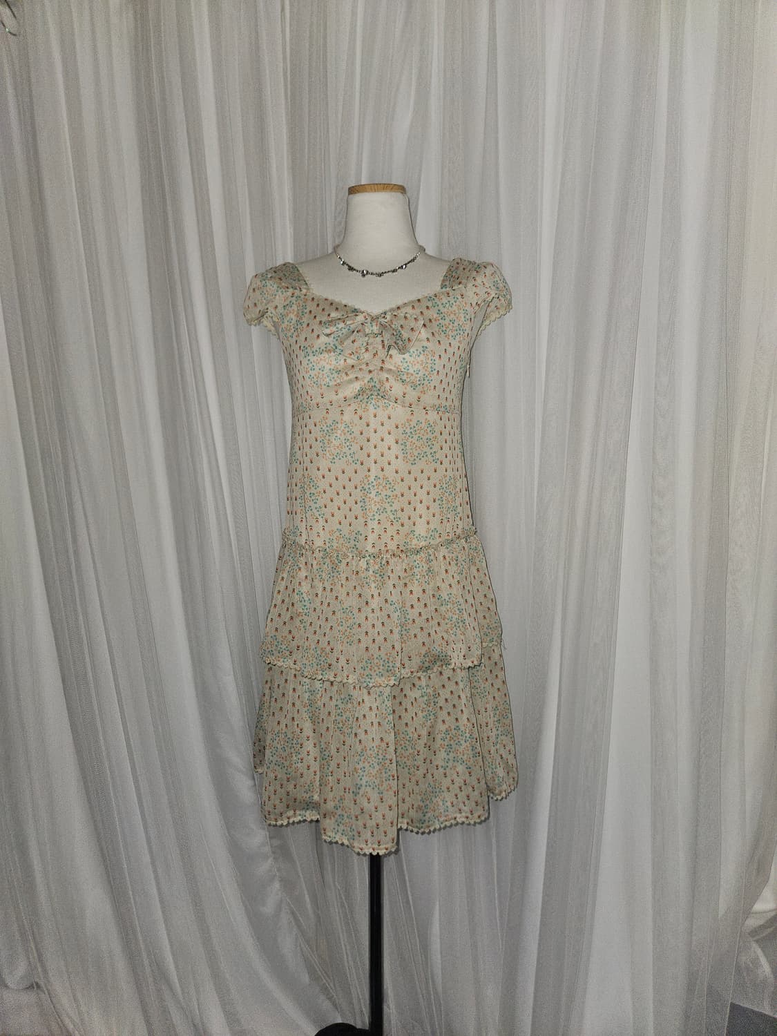 olive des olive 빈티지🌷 튤립 가든 리본 퍼프 드레스 상품이미지3