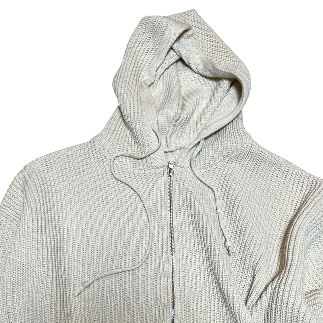 Sk8er Rock, Oversize Knit Damage Hood Zi 상품이미지3