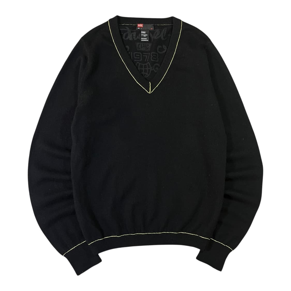 DIESEL 디젤 울 브이넥 니트 상품이미지1