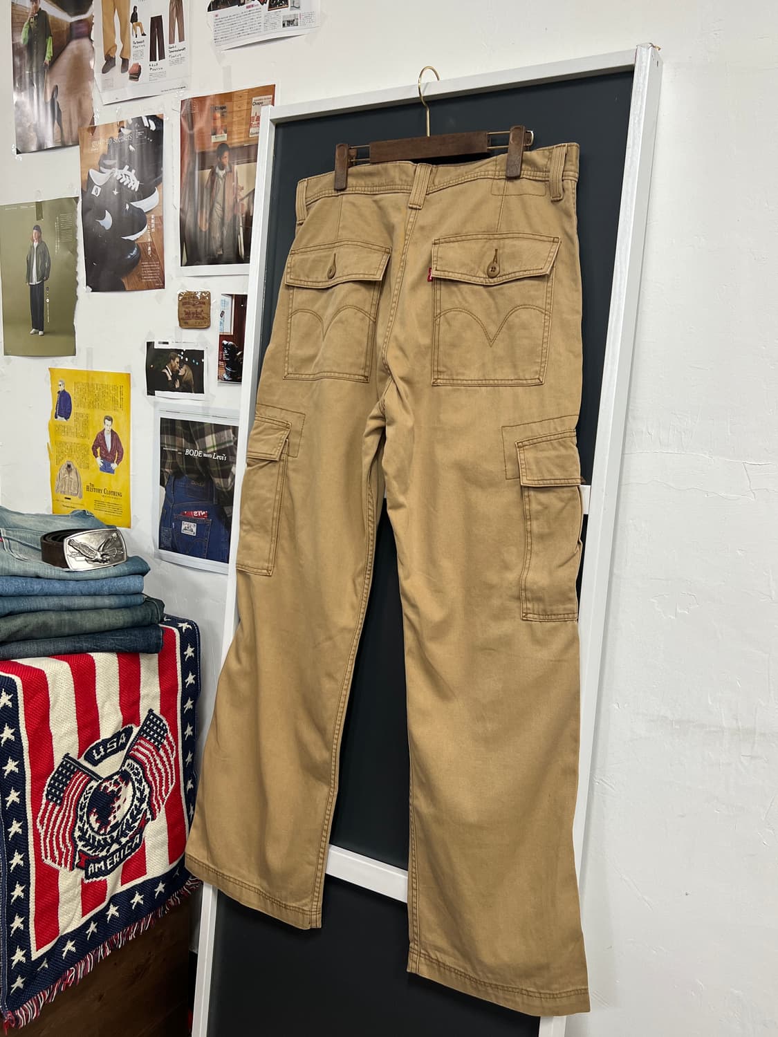 00s Levis 리바이스 루즈 스트레이트 카고 팬츠 상품이미지1