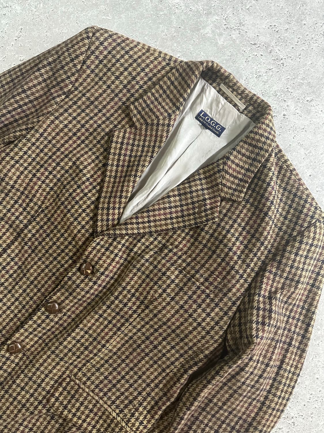 L.O.G.G 헤링본 체크 자켓 상품이미지1