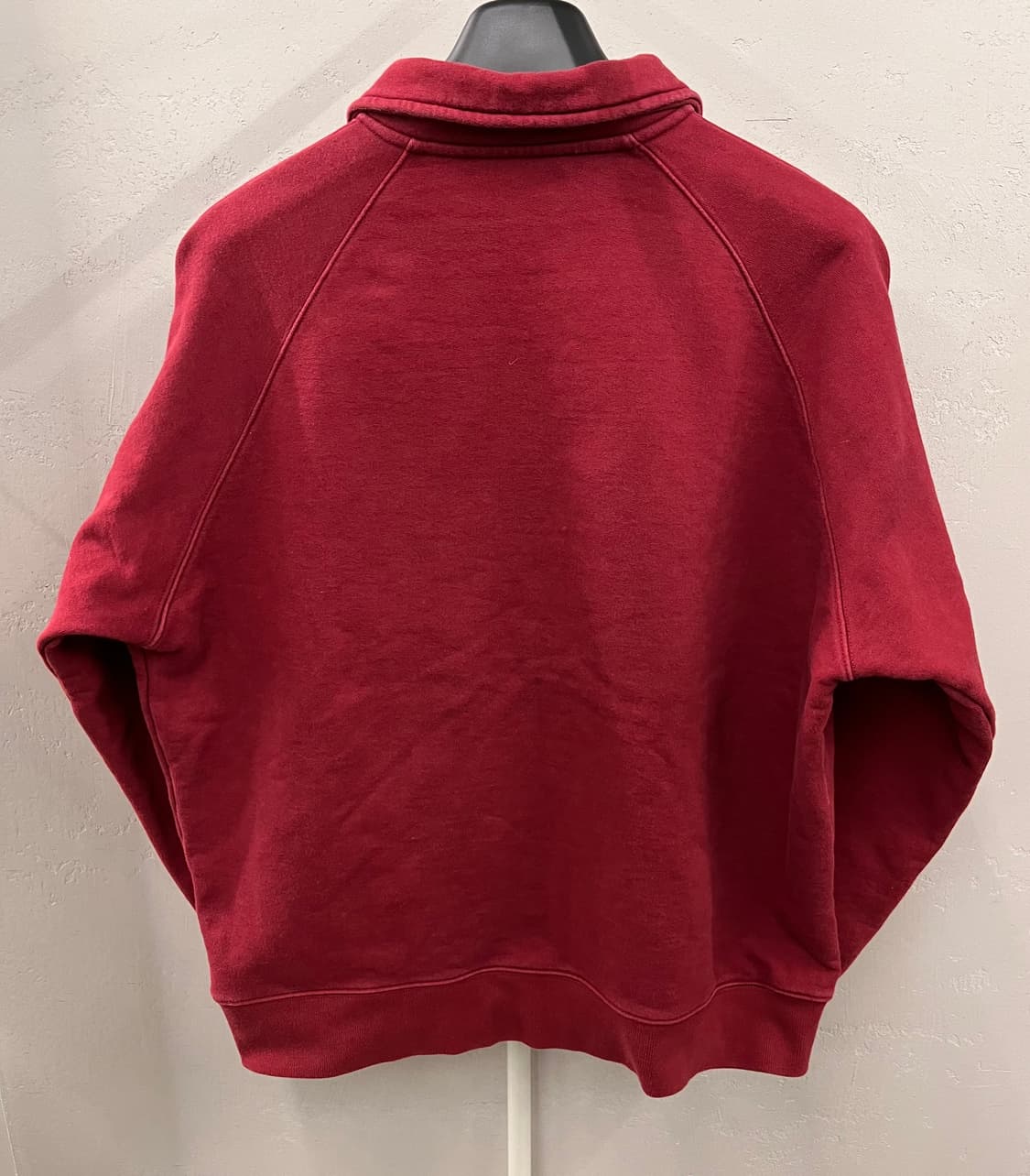 프리즘웍스 카라 반집업 스웨트셔츠 버건디 L 상품이미지2