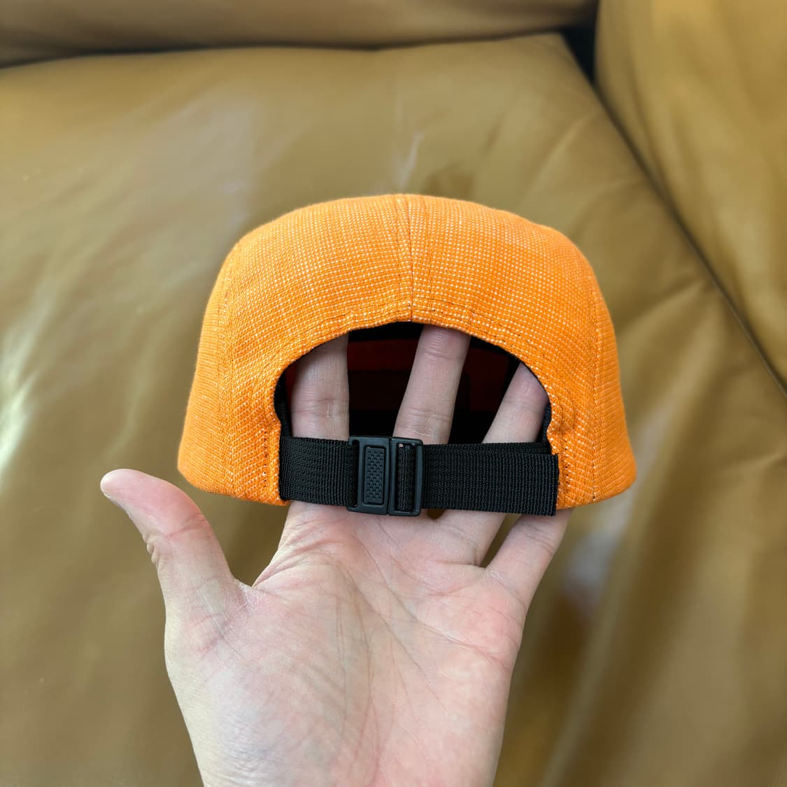 슈프림 캠프캡 모자 박스로고 오렌지 상품이미지7