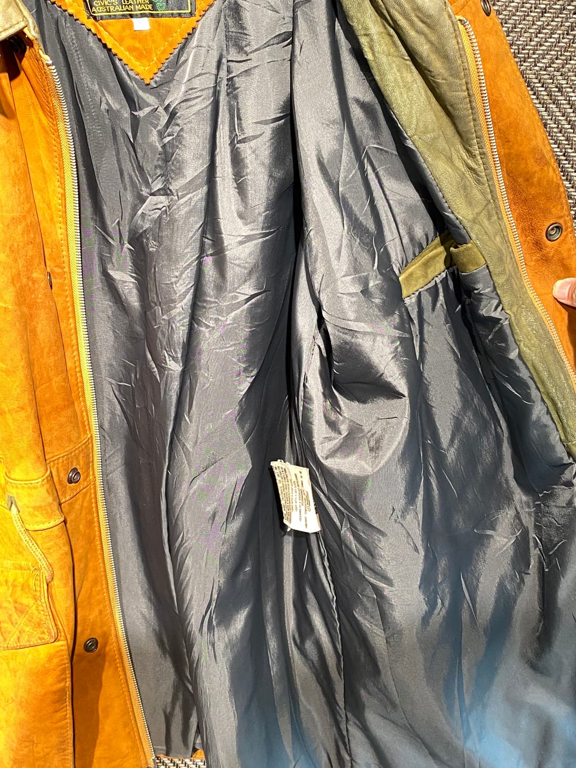 80s 오스트레일리아 레더 필드 자켓 상품이미지6