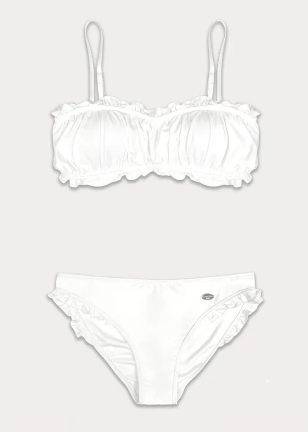 Frill Pendant Bikini - Ivory 상품이미지3