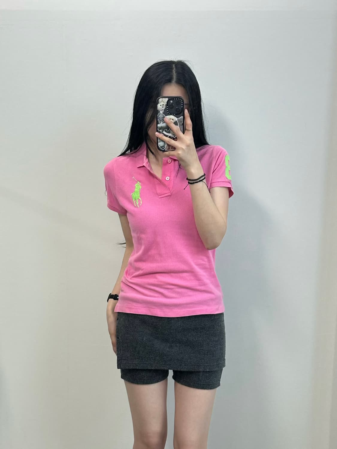 폴로 랄프로렌 빅포니 핑크 반팔 피케 카라 티셔츠 상품이미지1