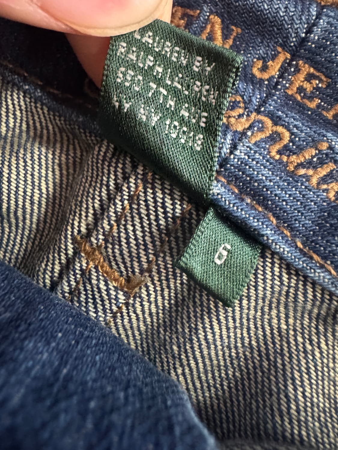 희귀!! 여성 랄프로렌 그린라벨 머메이드 데님 스커트 상품이미지4