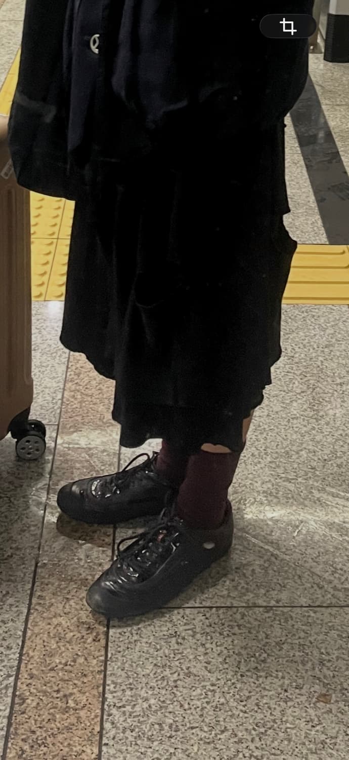 꼼데가르송 트리콧 랩스커트 팬츠 상품이미지2