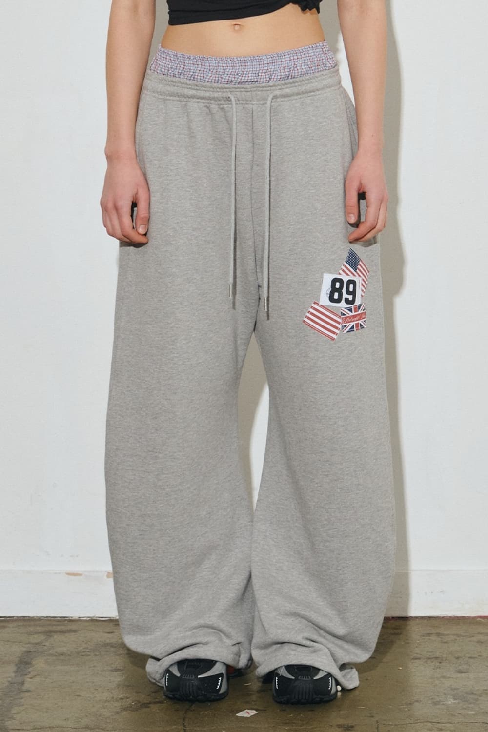 미드나잇무브 rd check pants grey 상품이미지3