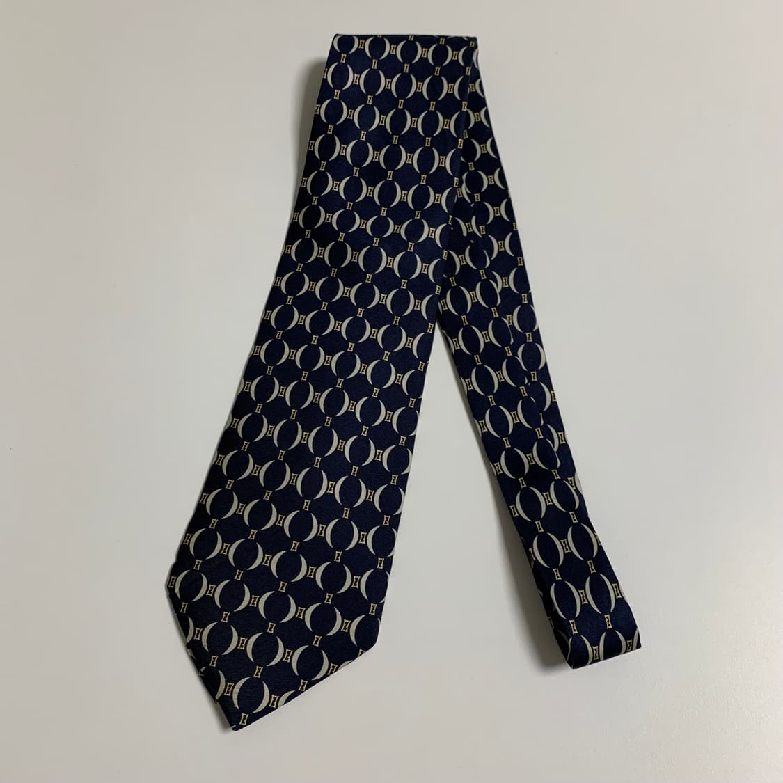 펜디(FENDI) FF모노그램 명품넥타이 네이비컬러 최상급 9.6cm 상품이미지7