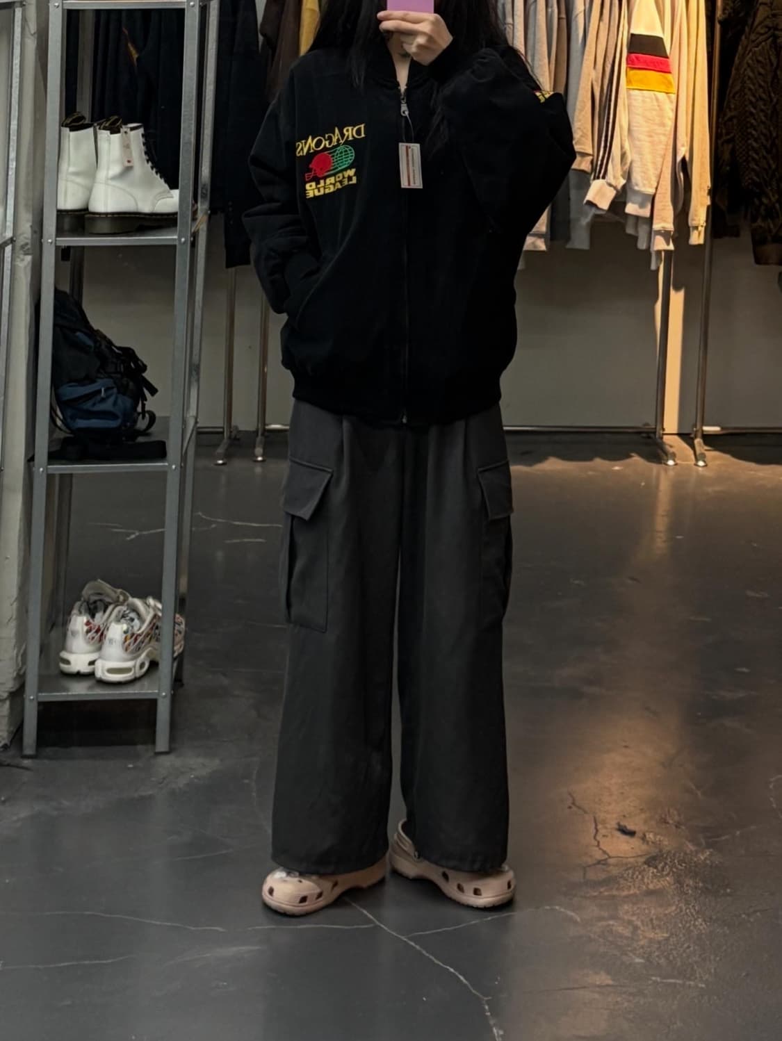 빈티지 블랙 봄버자켓 A2937 상품이미지1