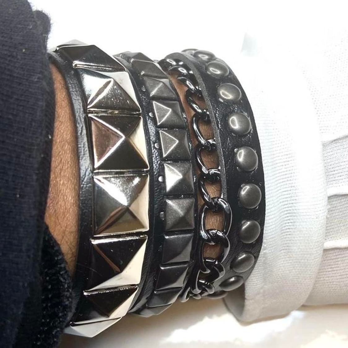 Punk studded chain bracelet 상품이미지4