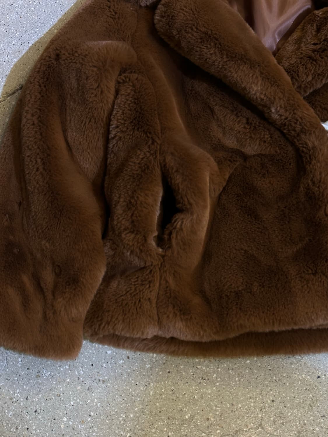 VINTAGE 빈티지 브라운 에코퍼자켓 상품이미지5