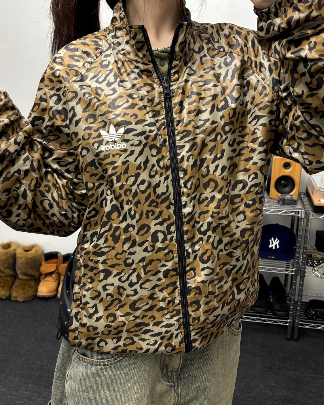아디다스 레오파드 리버시블 자켓 상품이미지1
