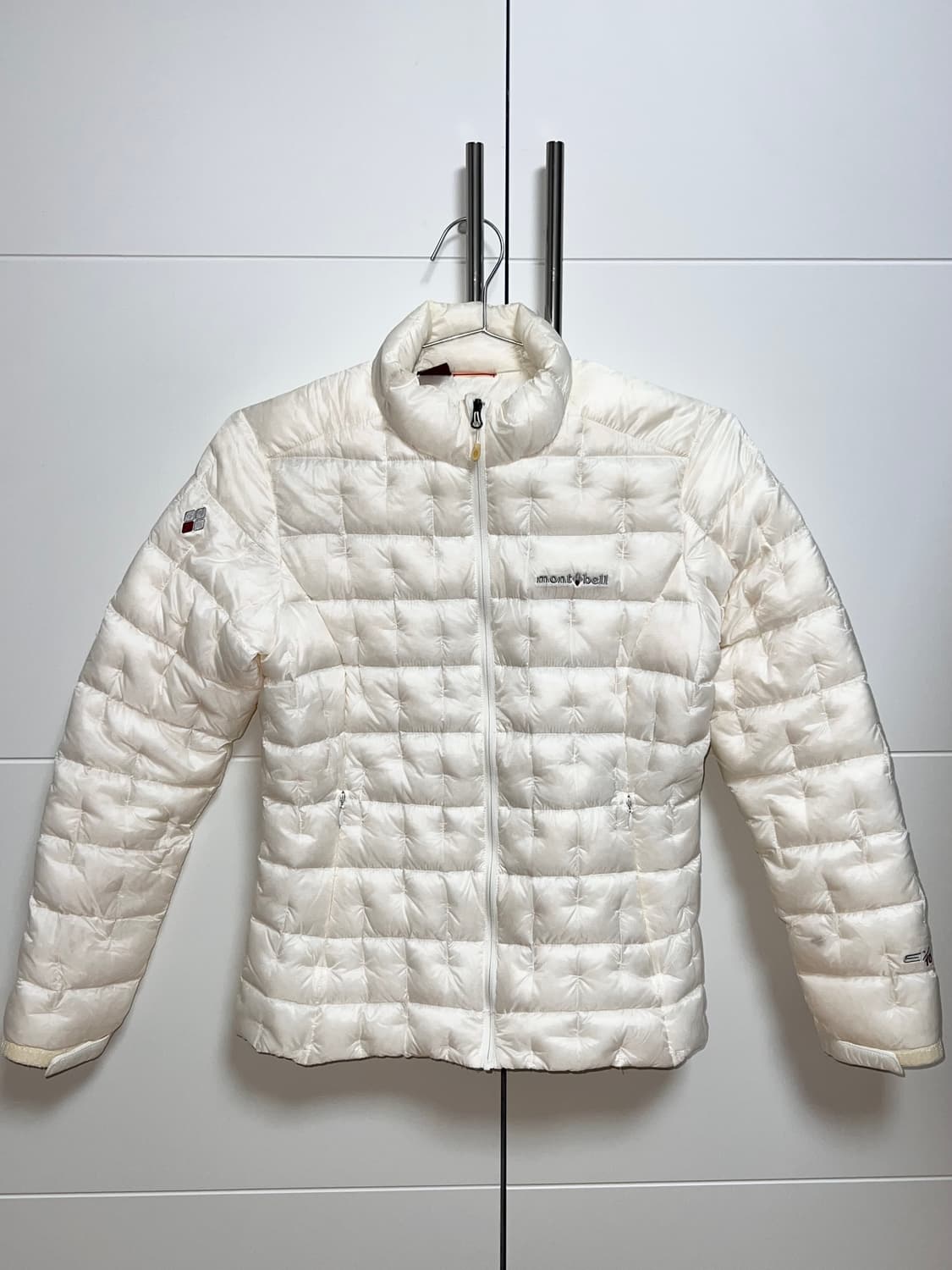 [S] 몽벨 플라즈마 경량패딩 화이트아이보리 ex1000 90사이즈 상품이미지1
