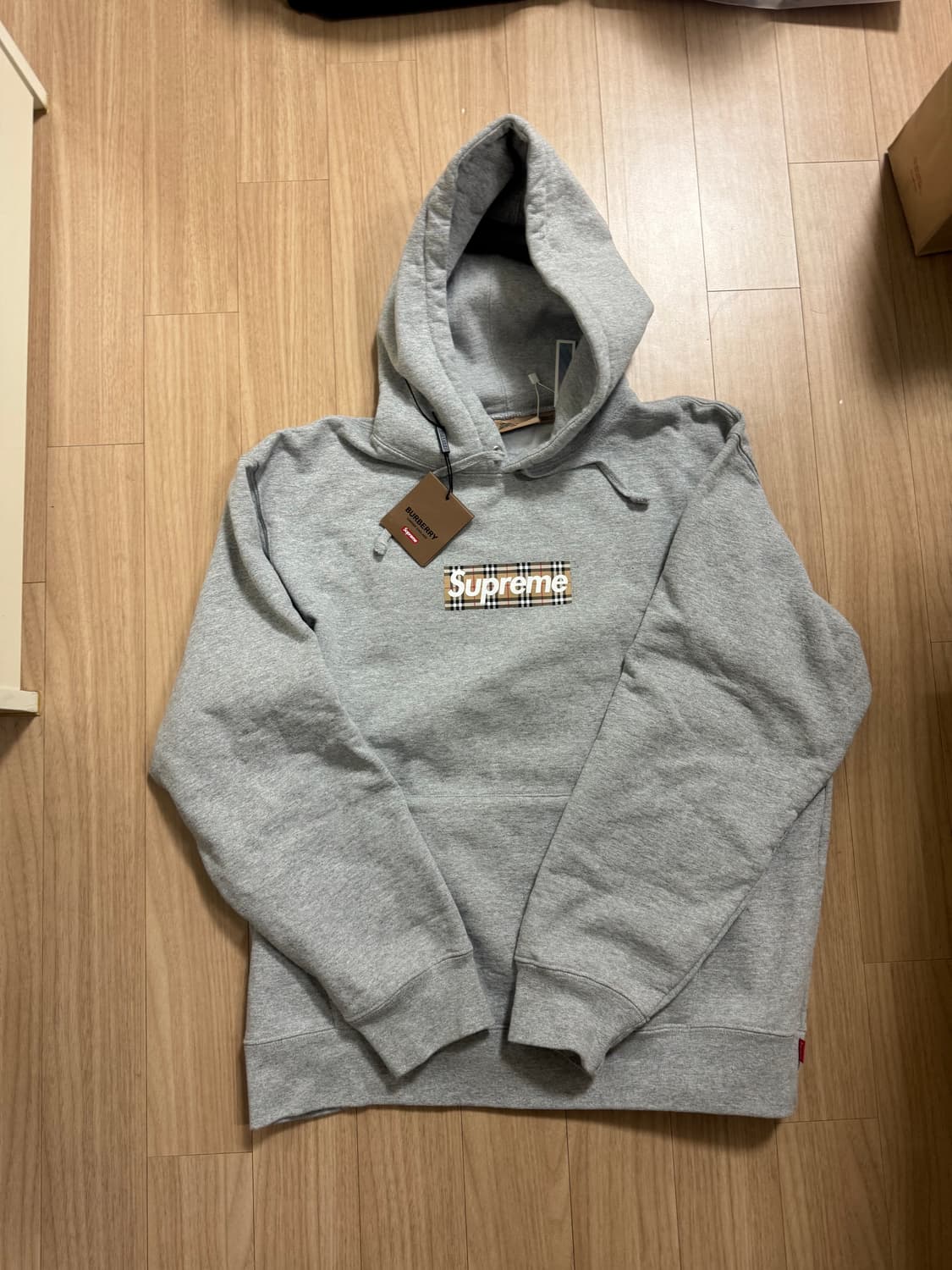 [M] 슈프림 버버리 박스로고 후드 상품이미지1