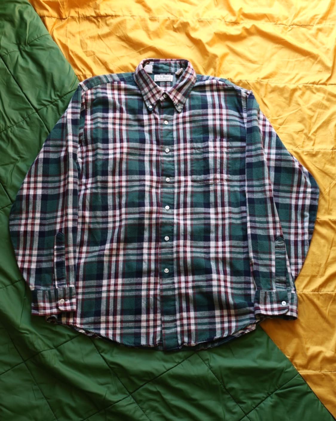 에디바우어 Late7~80s 플란넬 버튼다운 셔츠 상품이미지1