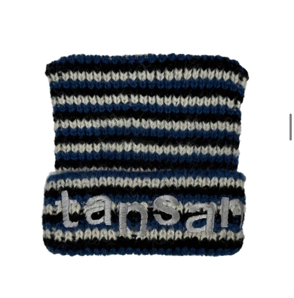 탄산마그네슘 로고 캣 비니 블루 스트라이프 상품이미지2