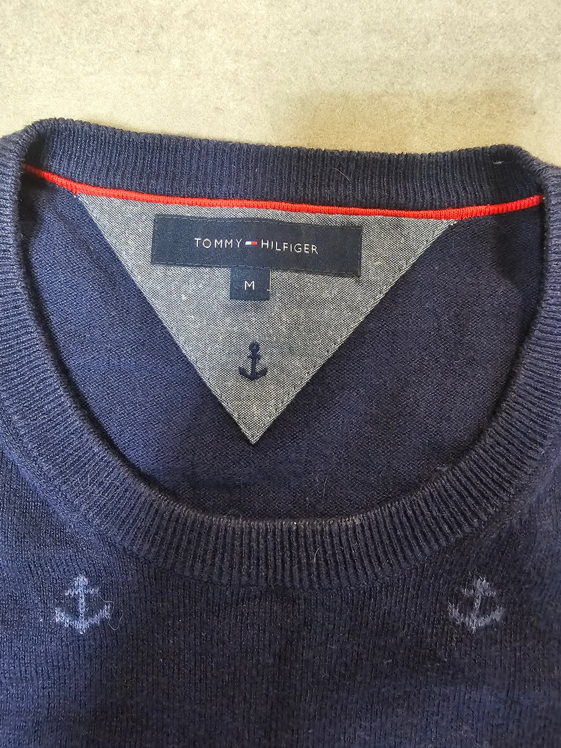타미힐피거 닻 패턴 니트 M 상품이미지2