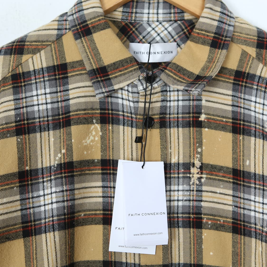 페이스커넥션 PLAID BLEACHED 셔츠 상품이미지4