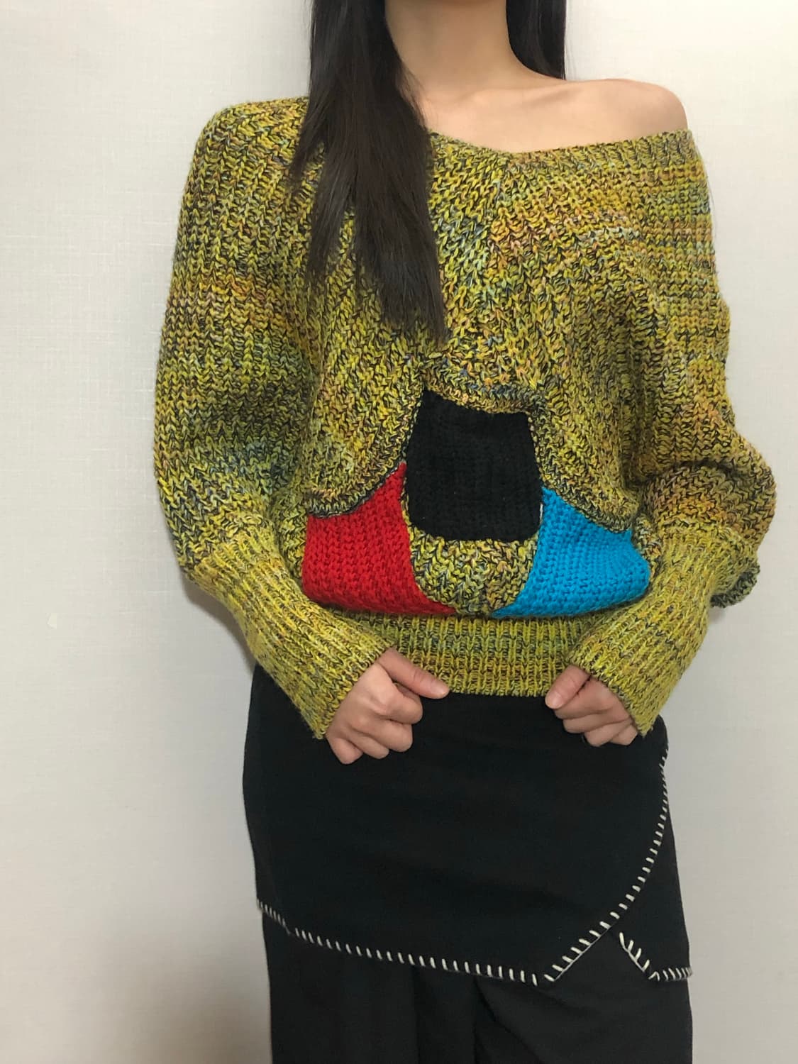 빈티지 비비드 포켓 니트 상품이미지6