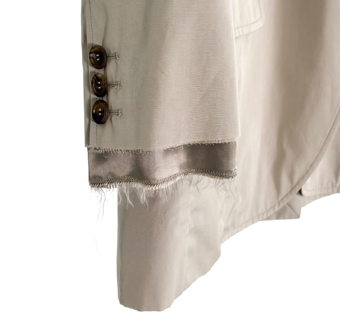 [38] 미우미우 24fw 여성 셔츠 레이어드 싱글 블레이저 자켓 베이지 상품이미지7