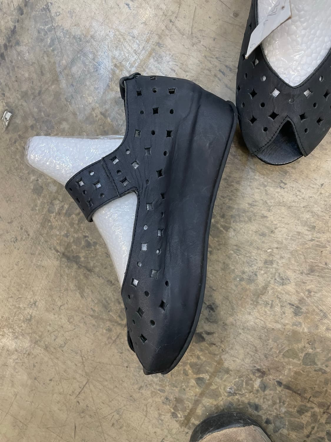 가죽 플랫폼 샌들 (225) 상품이미지2