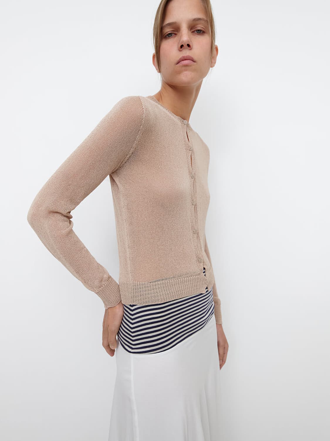 [S,M]기마구아스 Yoyo 가디건/베이지 상품이미지6