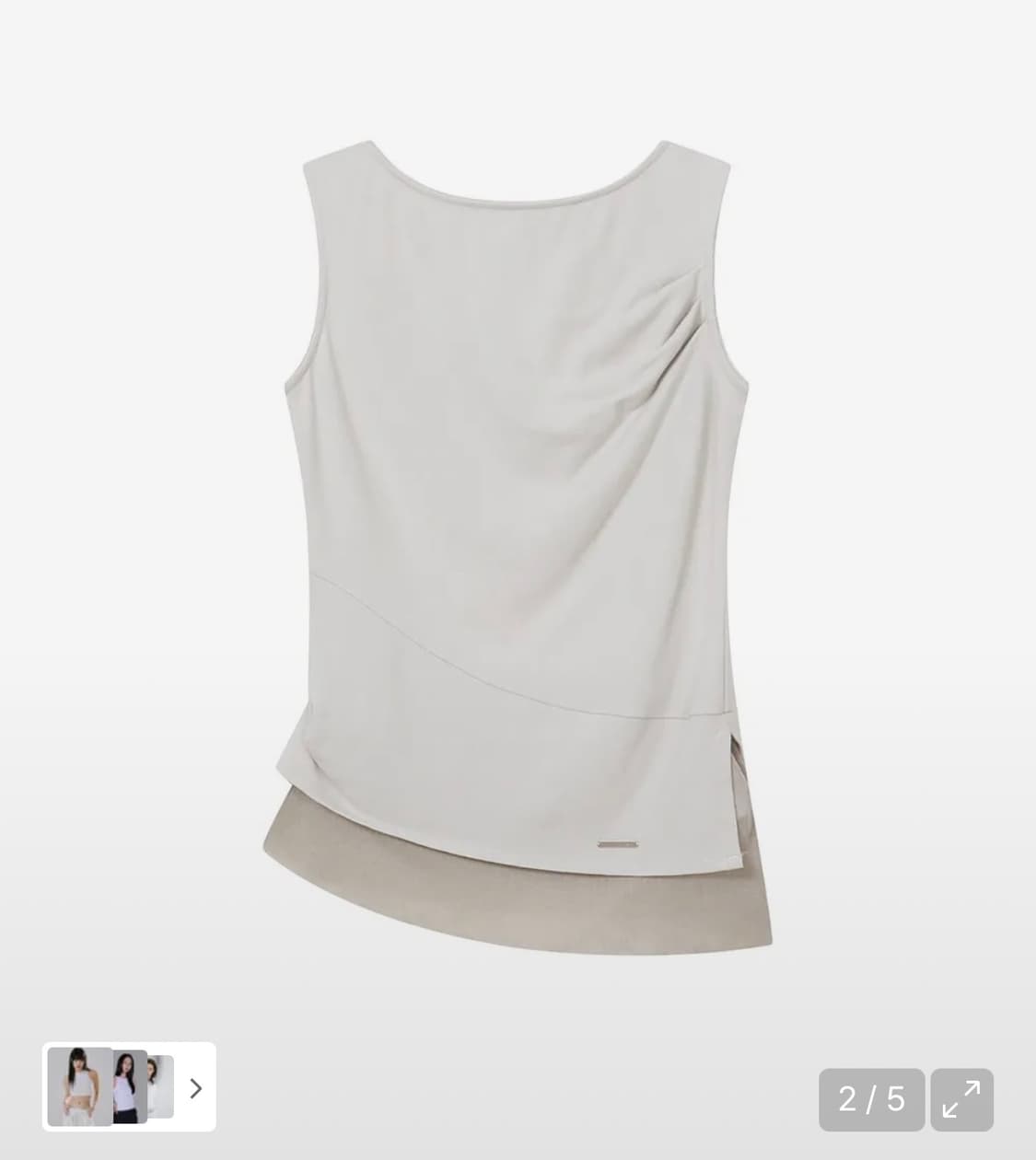 미세키서울 Unbalanced sheer layered sleeveles 상품이미지1